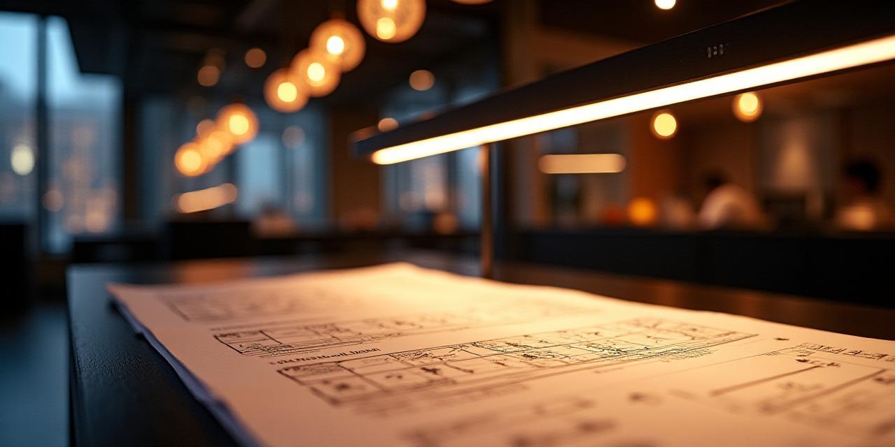 Modern architectural lighting office in New York